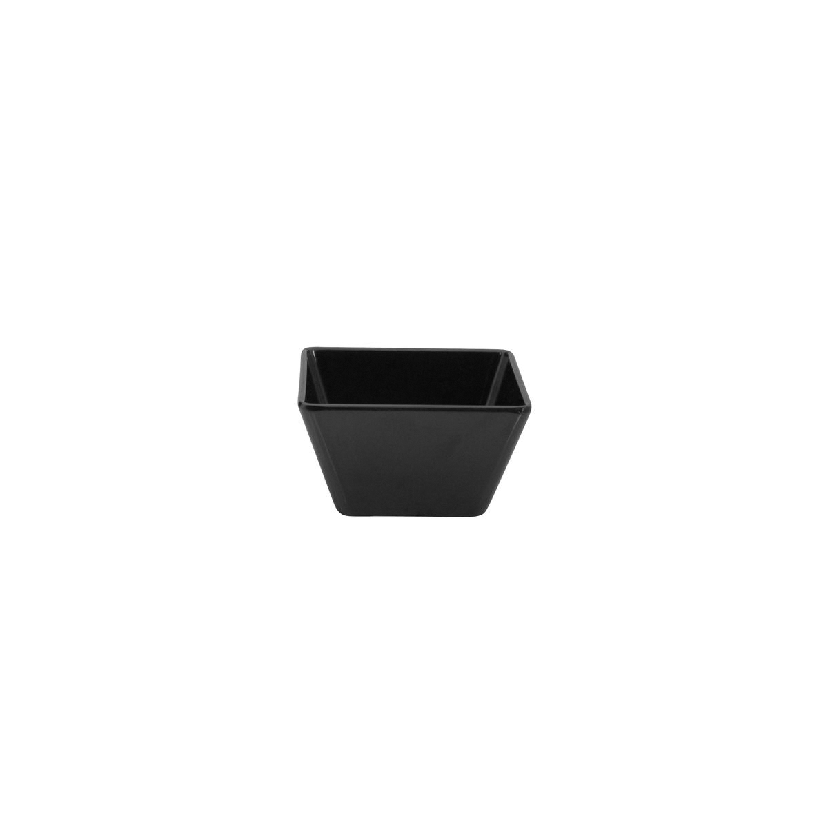 Ryner Melamine Square Bowl - 90x90mm - Black (Pack of 6)