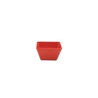 Ryner Melamine Square Bowl - 90x90mm - Red (Pack of 6)
