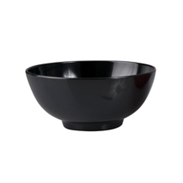 Ryner Melamine Noodle Bowl - 150mm - Black (Pack of 12)