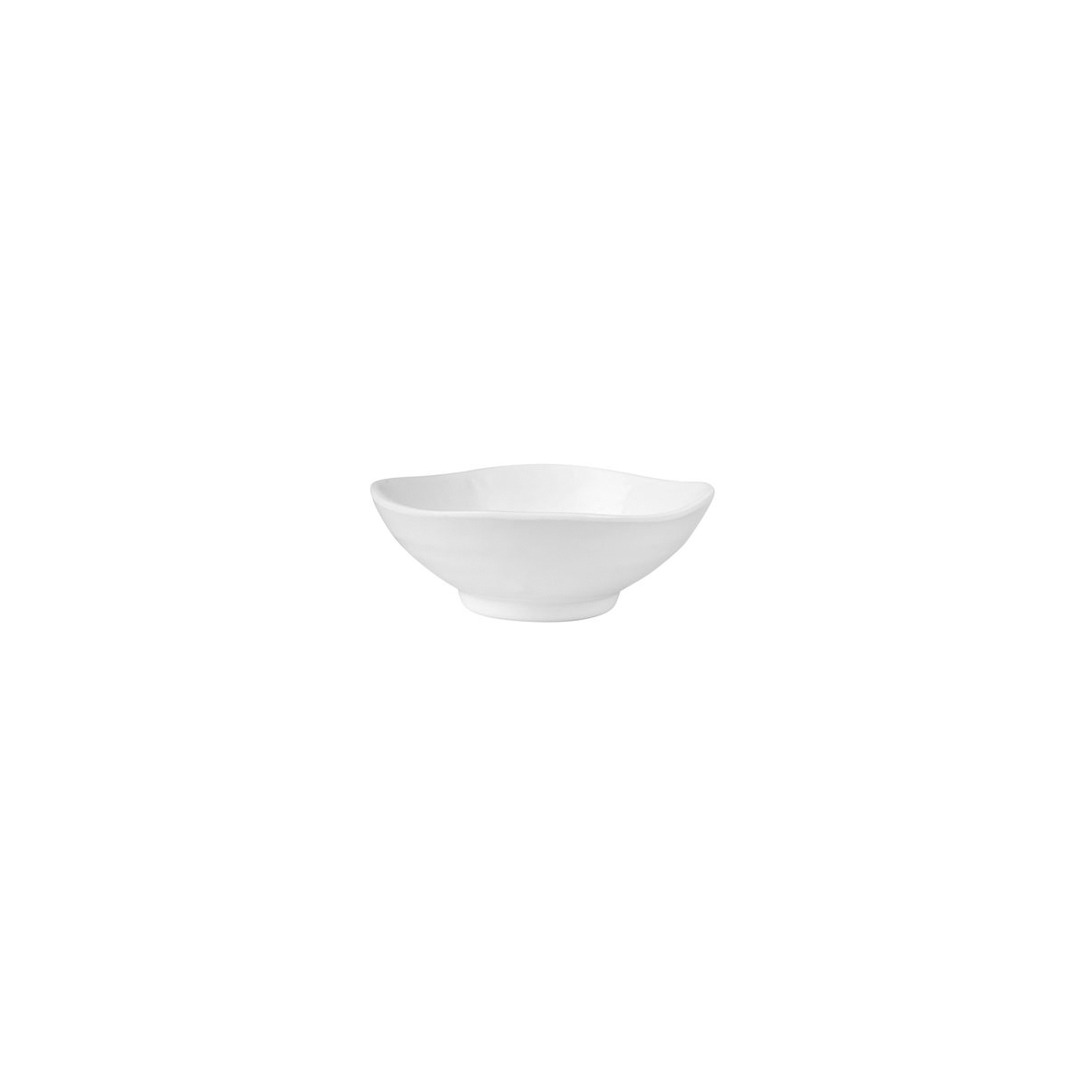 Ryner Melamine Round Bowl - Organic Shape - 125mm - White (Pack of 12)