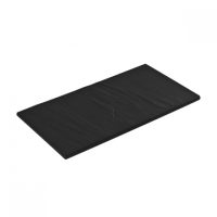 Ryner Melamine Black Taroko Flat Rectangular Platter - 325x175mm (Pack of 3)