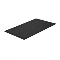 Ryner Melamine Black Taroko Flat Rectangular Platter - 530x325mm (Pack of 3)