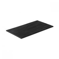 Ryner Melamine Black Taroko Flat Rectangle Platter - 375x210mm (Pack of 3)