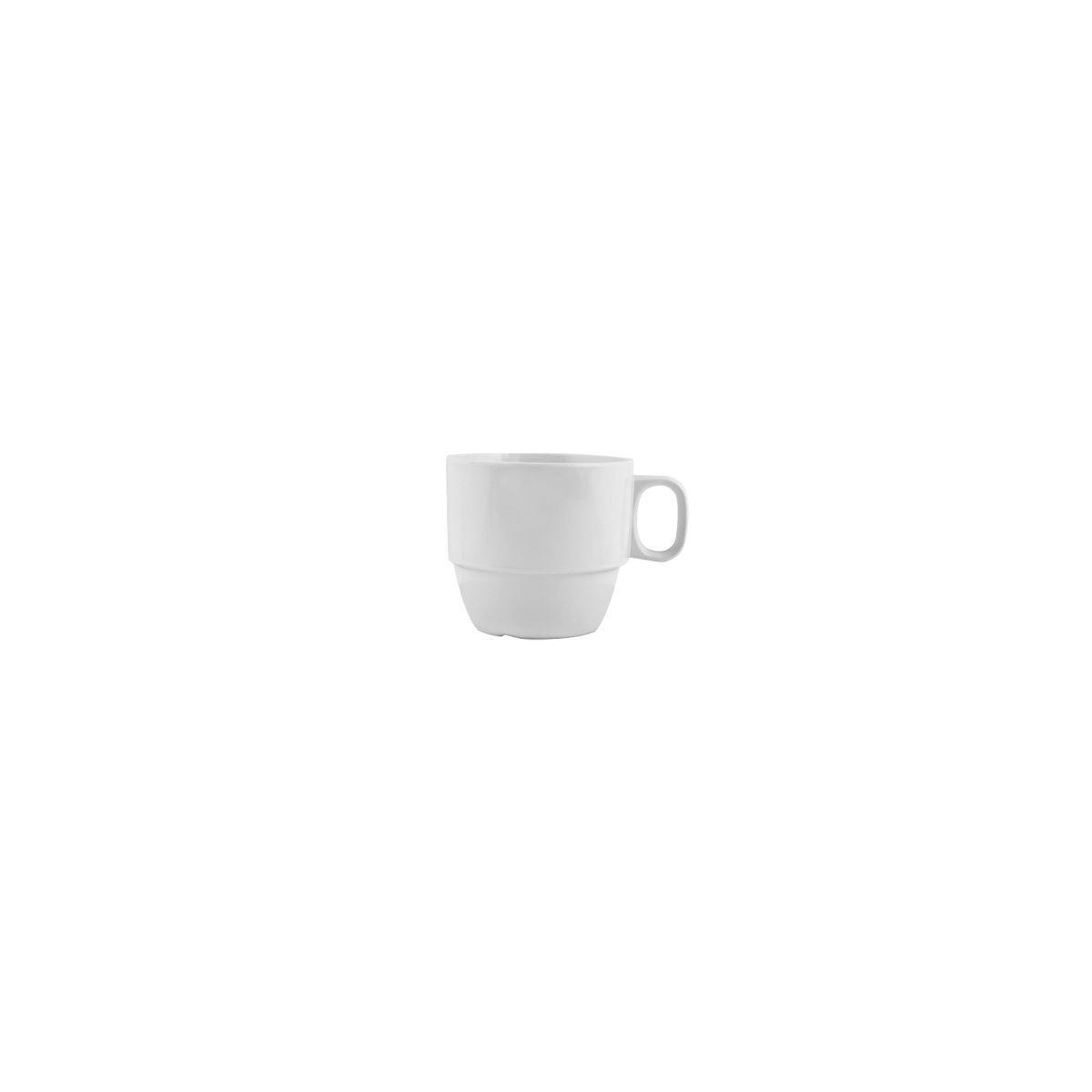 Ryner Melamine Stackable Cup - 250ml - White (Pack of 12)