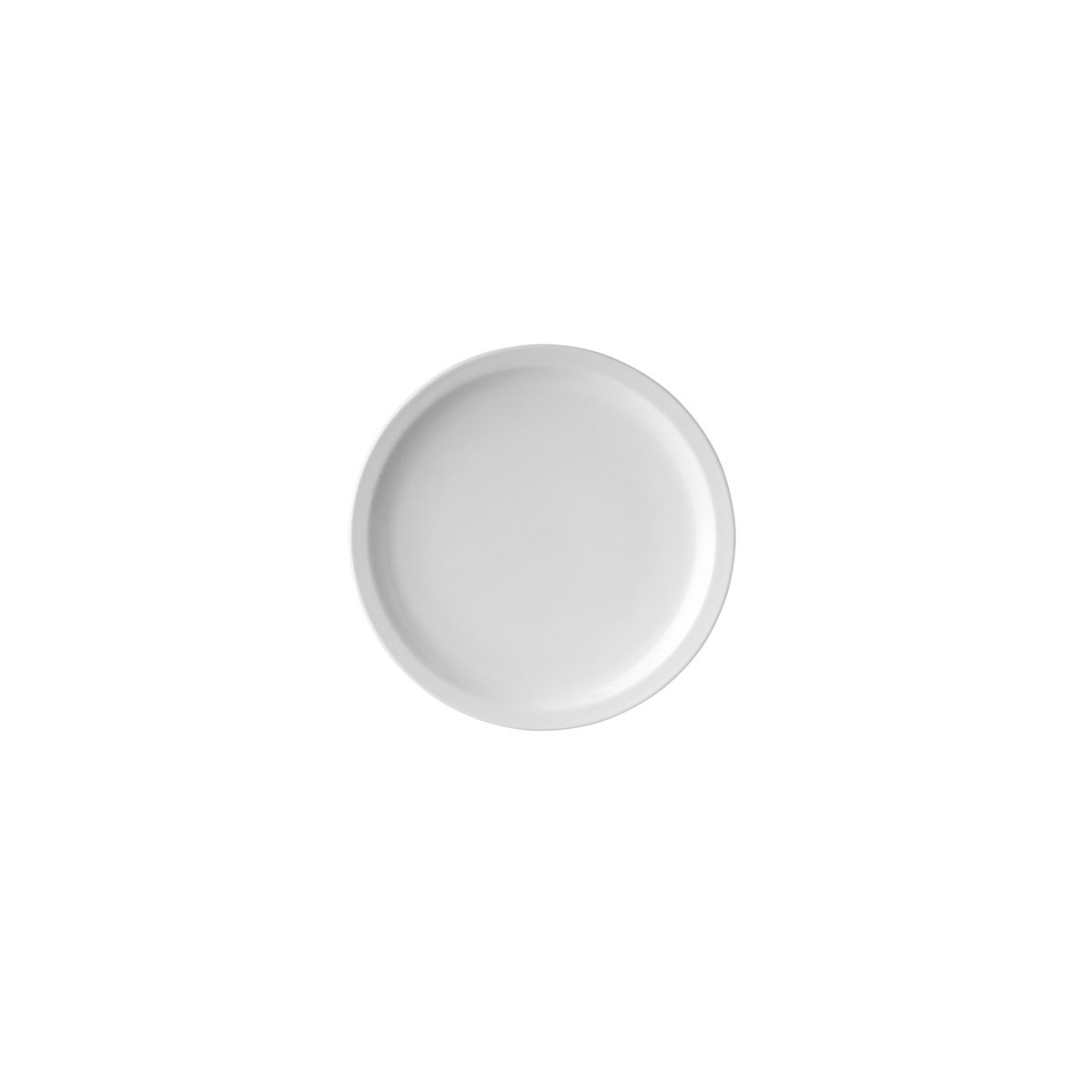 Ryner Melamine Round Plate - Narrow Rim - 226mm - White (Pack of 6)