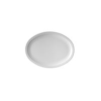 Ryner Melamine Oval Plate - Narrow Rim - White (Pack of 6)