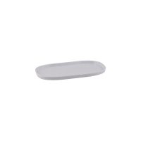 Ryner Melamine Stone White 1/3 Size Rectangular Dish - 325x175mm (Pack of 6)