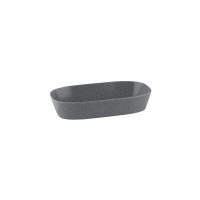 Ryner Melamine Stone Grey 1/3 Size Rectangular Dish - 2350ml (Pack of 3)