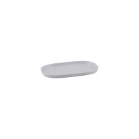 Ryner Melamine Stone White 1/4 Size Rectangular Dish - 265x162mm (Pack of 6)
