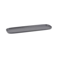 Ryner Melamine Stone Grey 2/4 Size Rectangular Dish - 530x162mm (Pack of 6)