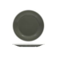 Ryner Buffetware Evoke Round Plate - Grey With White Rim - 270mm (Pack of 12)