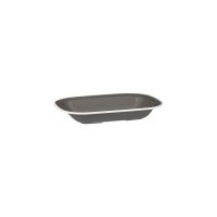 Ryner Buffetware Evoke Rectangular Dish - Grey With White Rim - 400ml (Pack of 12)