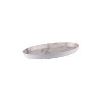 Ryner Melamine White Marble Oval Dish - 425x265mm (Pack of 12)