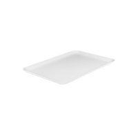 Ryner Melamine Rectangular Coupe Platter - 395x285mm - White (Pack of 3)