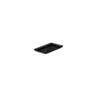 Ryner Melamine Black Marble Rectangular Coupe Platter - 205x140mm (Pack of 12)