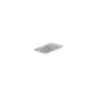 Ryner Melamine White Marble Rectangular Coupe Platter - 205x140mm (Pack of 12)