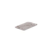 Ryner Melamine White Marble Rectangular Coupe Platter - 290x200mm (Pack of 12)