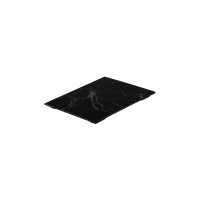 Ryner Melamine Black Marble Flat Rectangular Platter - 325x265mm (Pack of 3)