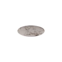 Ryner Melamine White Marble Round Platter - 330mm (Pack of 3)