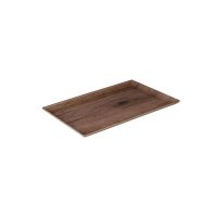 Ryner Melamine Wood Deco Rectangular Coupe Platter - 300x205mm (Pack of 6)