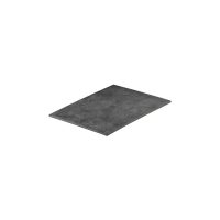 Ryner Melamine Dark Concrete Flat Rectangular Platter - 325x265mm (Pack of 6)