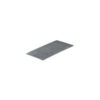 Ryner Melamine Light Concrete Flat Rectangular Platter - 325x175mm (Pack of 6)