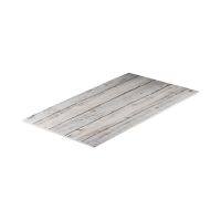 Ryner Melamine Whitewash Flat Rectangular Platter - 530x325mm (Pack of 3)