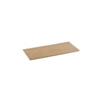 Ryner Melamine Oak White Flat Rectangular Platter - 325x175mm (Pack of 6)