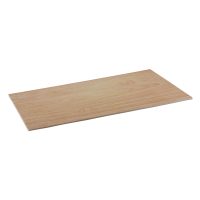 Ryner Melamine Oak White Flat Rectangular Platter - 530x325mm (Pack of 6)
