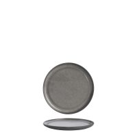 POTTR Gembrook Grey Round Flat Coupe Plate - 200mm (Pack of 6)