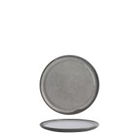 POTTR Gembrook Grey Round Flat Coupe Plate - 230mm (Pack of 6)