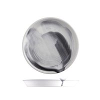 POTTR Finn Black Smoke Round Tapered Plate - 170mm (Pack of 6)