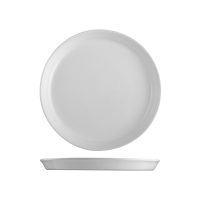 POTTR Finn White Round Tapered Plate - 250mm (Pack of 6)