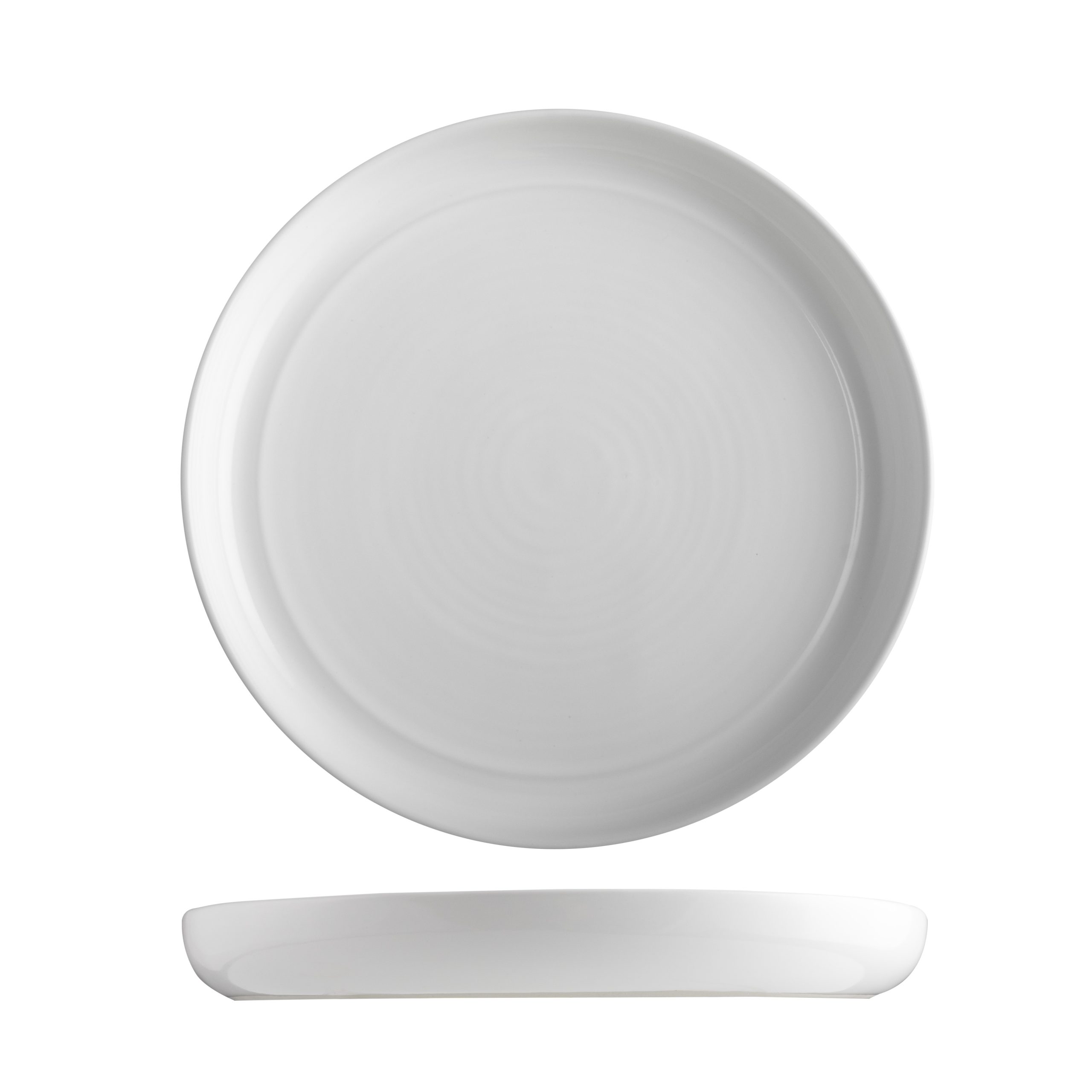 POTTR Butler White Round Stackable Plate - 270mm (Pack of 6)