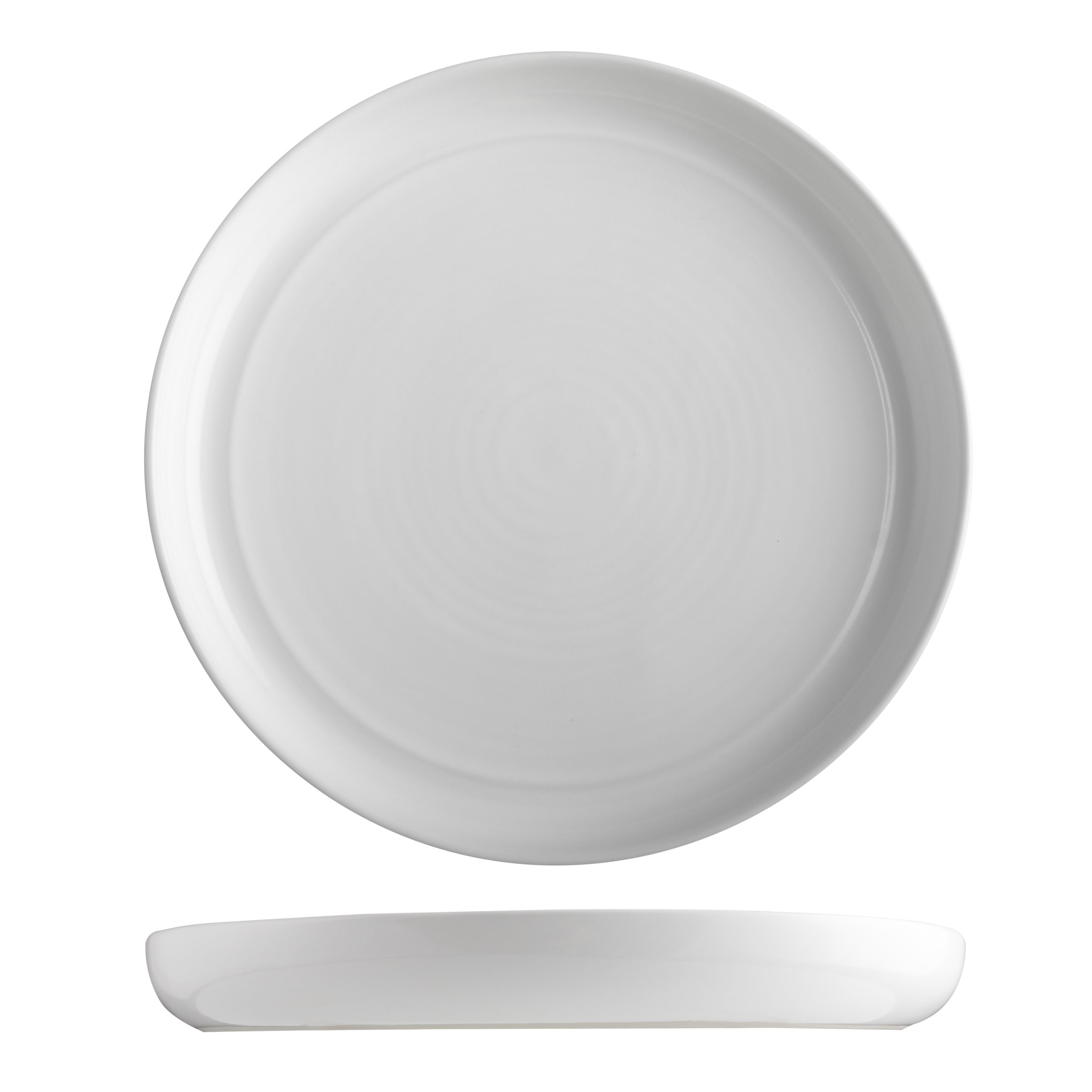 POTTR Butler White Round Stackable Plate - 290mm (Pack of 6)