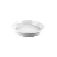 Ryner Tableware Porcelain Food Pans Round Plain - 380mm - White