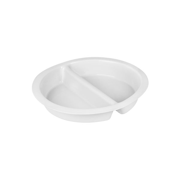 Ryner Tableware Porcelain Food Pans Round 1 Divider - 380mm - White