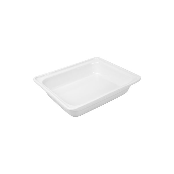 Ryner Tableware Porcelain Food Pan - 1/2 Size - 65mm (Pack of 2)