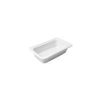 Ryner Tableware Porcelain Gastronorm Food Pan - 1/4 Size - 265x165mm - White (Pack of 3)