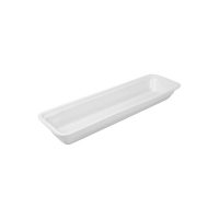 Ryner Tableware Porcelain Gastronorm Food Pan - 2/4 Size - 530x162mm - White (Pack of 2)