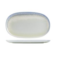 Moda Porcelain Cloud Oval Coupe Plate - 355x215mm (Pack of 6)