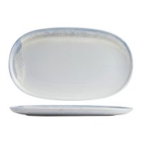 Moda Porcelain Cloud Oval Coupe Plate - 405x240mm (Pack of 3)