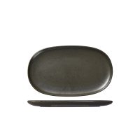 Moda Porcelain Earth Oval Coupe Plate - 305x180mm (Pack of 6)