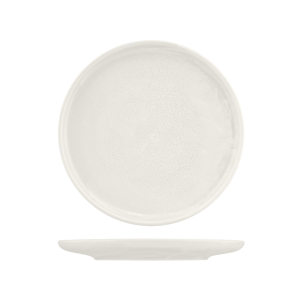 Moda Porcelain Snow Round Coupe Plate - 260mm (Pack of 4)