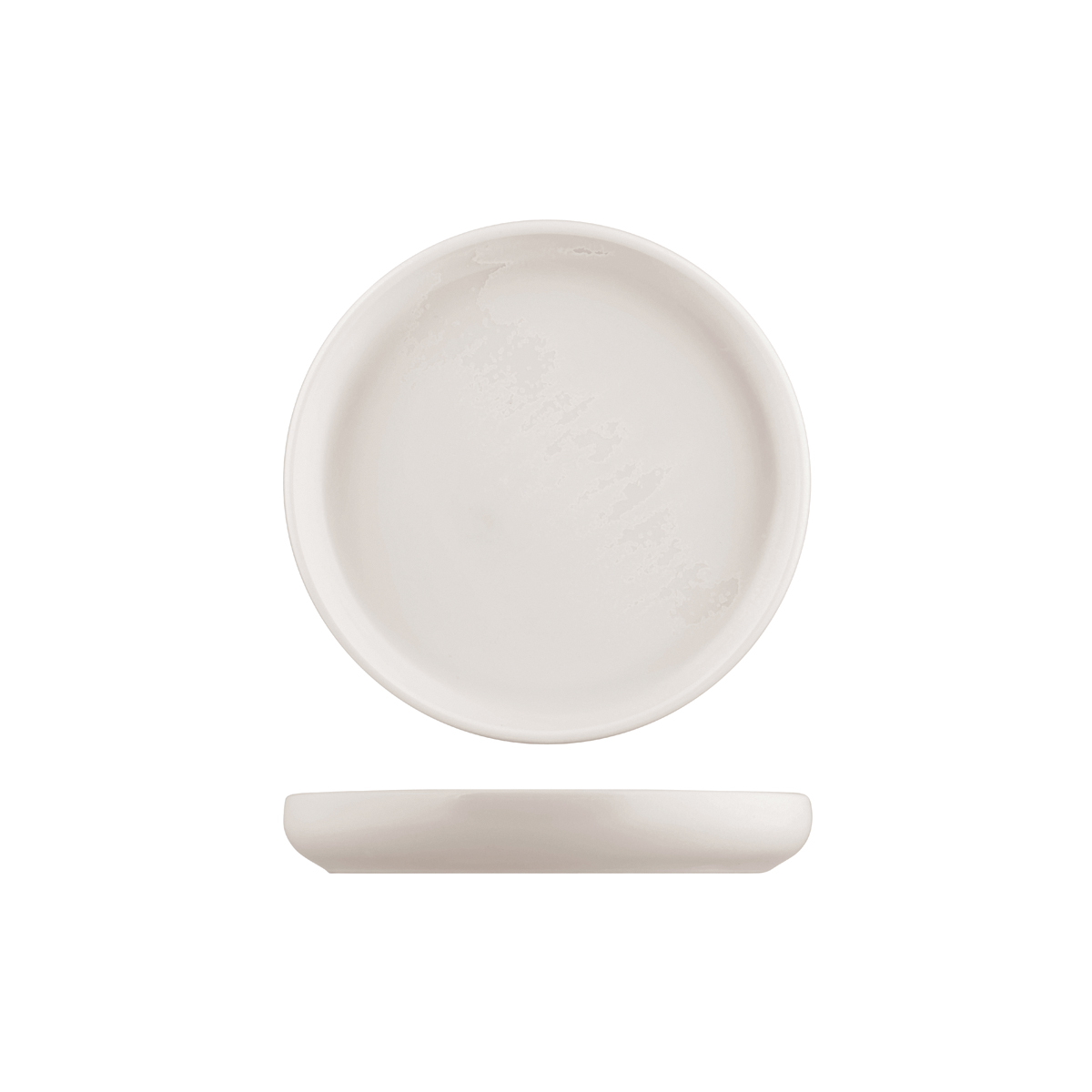 Moda Porcelain Snow Stacka Round Plate - 182mm (Pack of 6)