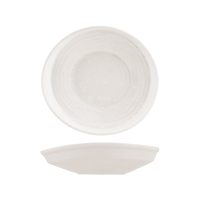 Moda Porcelain Snow Organic Bowl / Plate - 255x235mm (Pack of 4)