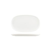 Moda Porcelain Snow Oval Coupe Plate - 305x180mm (Pack of 6)