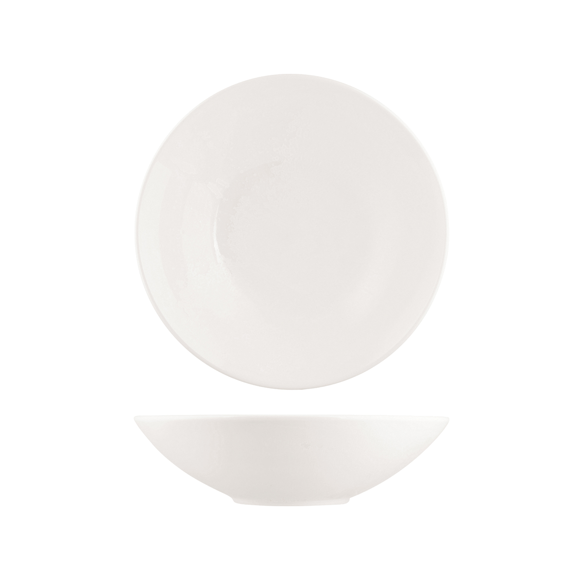 Moda Porcelain Snow Round Deep Bowl - 2650ml (Pack of 3)