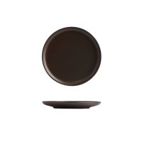 Moda Porcelain Rust Round Coupe Plate - 200mm (Pack of 6)