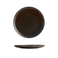 Moda Porcelain Rust Round Coupe Plate - 260mm (Pack of 4)